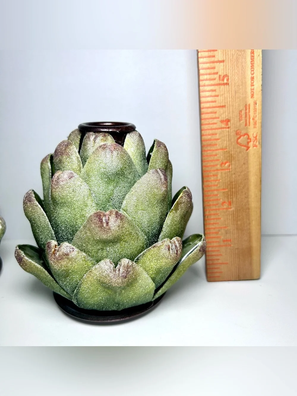 Artichoke Taper Candle Holders Set of Two